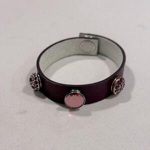 Swarovski leather bracelet